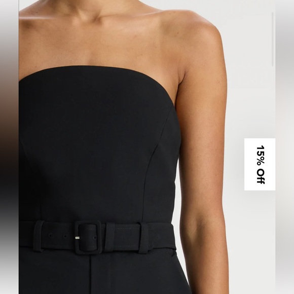 A.L.C. Kate Strapless Belted Jumpsuit size 8 - Picture 5 of 6